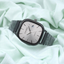 Classic Vintage Quartz Saat - Beyaz Siyah